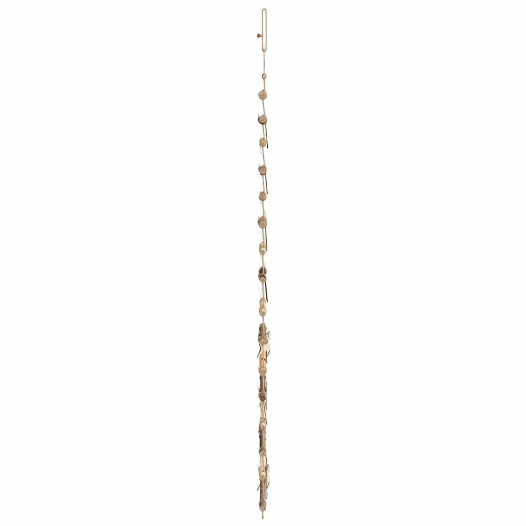 Christmas Tree with 80 LEDs Natural 150 cm Solid Ash wood