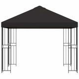 Gazebo 3 x 3 m Anthracite Polyester and Steel 190 gsm