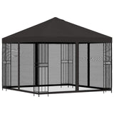 Garden Gazebo with Sidewalls 3 x 3 m Anthracite - Side View