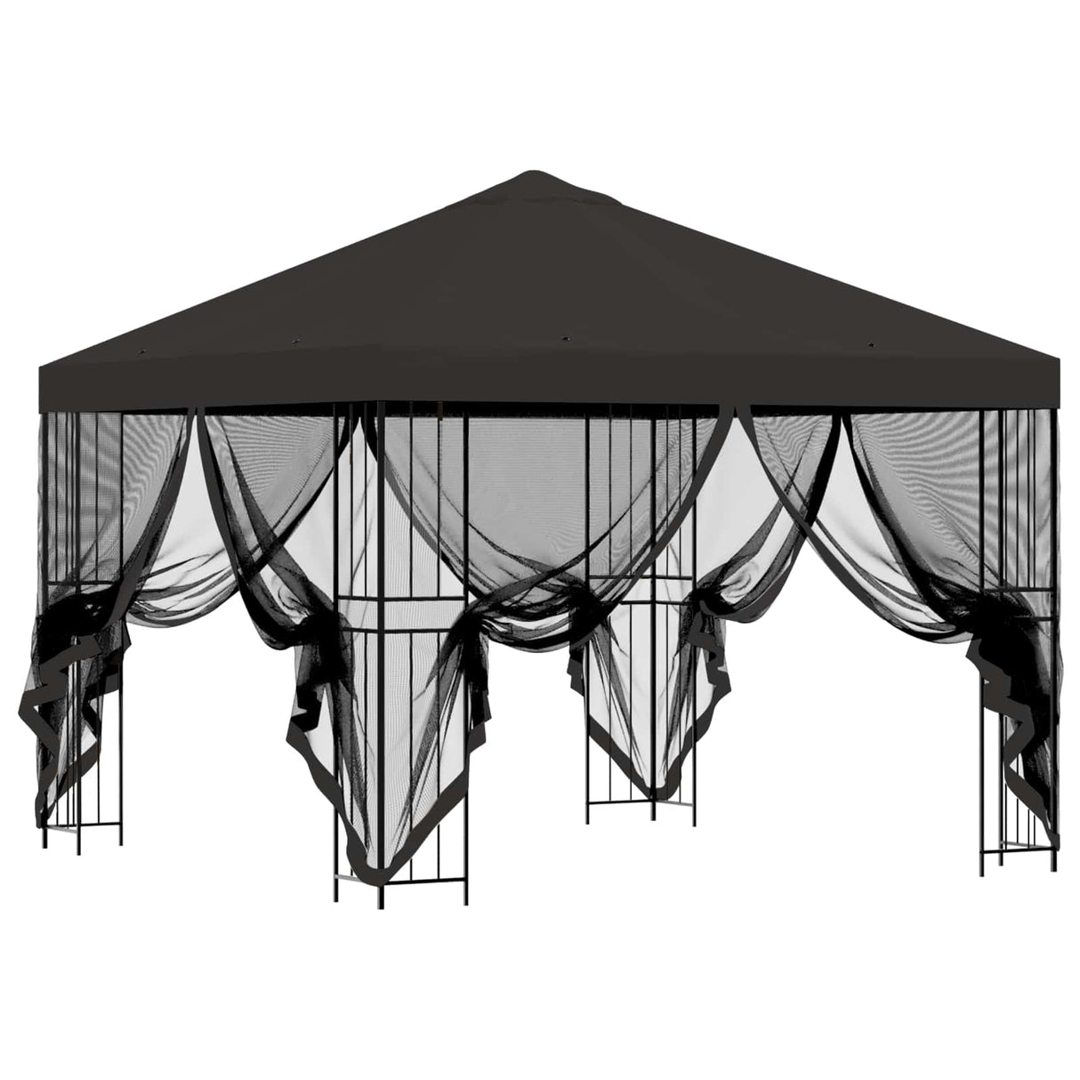 Garden Gazebo with Sidewalls 3 x 3 m Anthracite