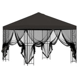 Garden Gazebo with Sidewalls 3 x 3 m Anthracite