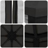 Garden Gazebo with Sidewalls 3 x 3 m Anthracite - Close-Up Angle