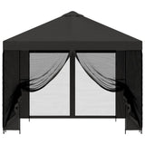 Garden Gazebo with Sidewalls 3 x 3 m Anthracite - 45-Degree Angle