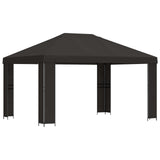 Gazebo 4 x 3 m Anthracite Polyester and Steel 190 gsm