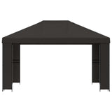 Gazebo 4 x 3 m Anthracite Polyester and Steel 190 gsm
