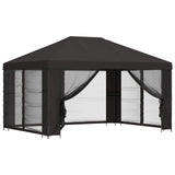Garden Gazebo with Sidewalls 4 x 3 m Anthracite