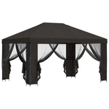Garden Gazebo with Sidewalls 4 x 3 m Anthracite