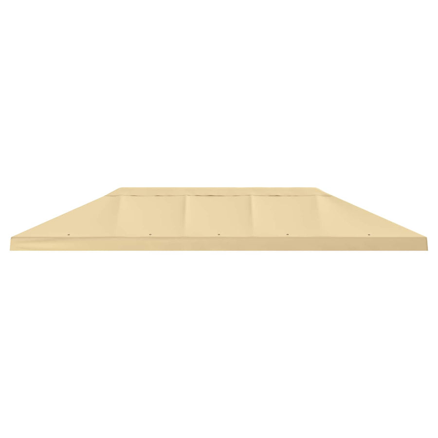 Gazebo Canopy Cover 6 x 3 m Cream Polyester 190 gsm