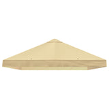 Gazebo Canopy Cover 6 x 3 m Cream Polyester 190 - Top-Down View