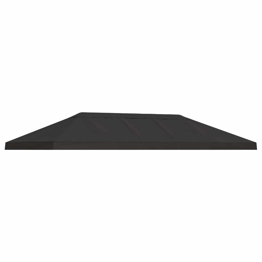 Gazebo Canopy Cover 6 x 3 m Anthracite Polyester 190 gsm