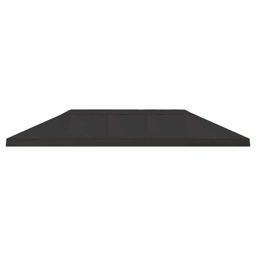 Gazebo Canopy Cover 6 x 3 m Anthracite Polyester 190 gsm