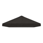 Gazebo Canopy Cover 6 x 3 m Anthracite Polyester 190 gsm