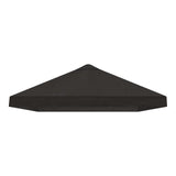 Gazebo Canopy Cover 6 x 3 m Anthracite Polyester 190 - Top-Down View