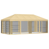 Gazebo Cover with Sidewalls 6 x 3 m Cream Polyester 190