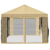 Gazebo Cover with Sidewalls 6 x 3 m Cream Polyester 190