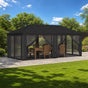 Gazebo Cover with Sidewalls 6 x 3 m Anthracite Polyester