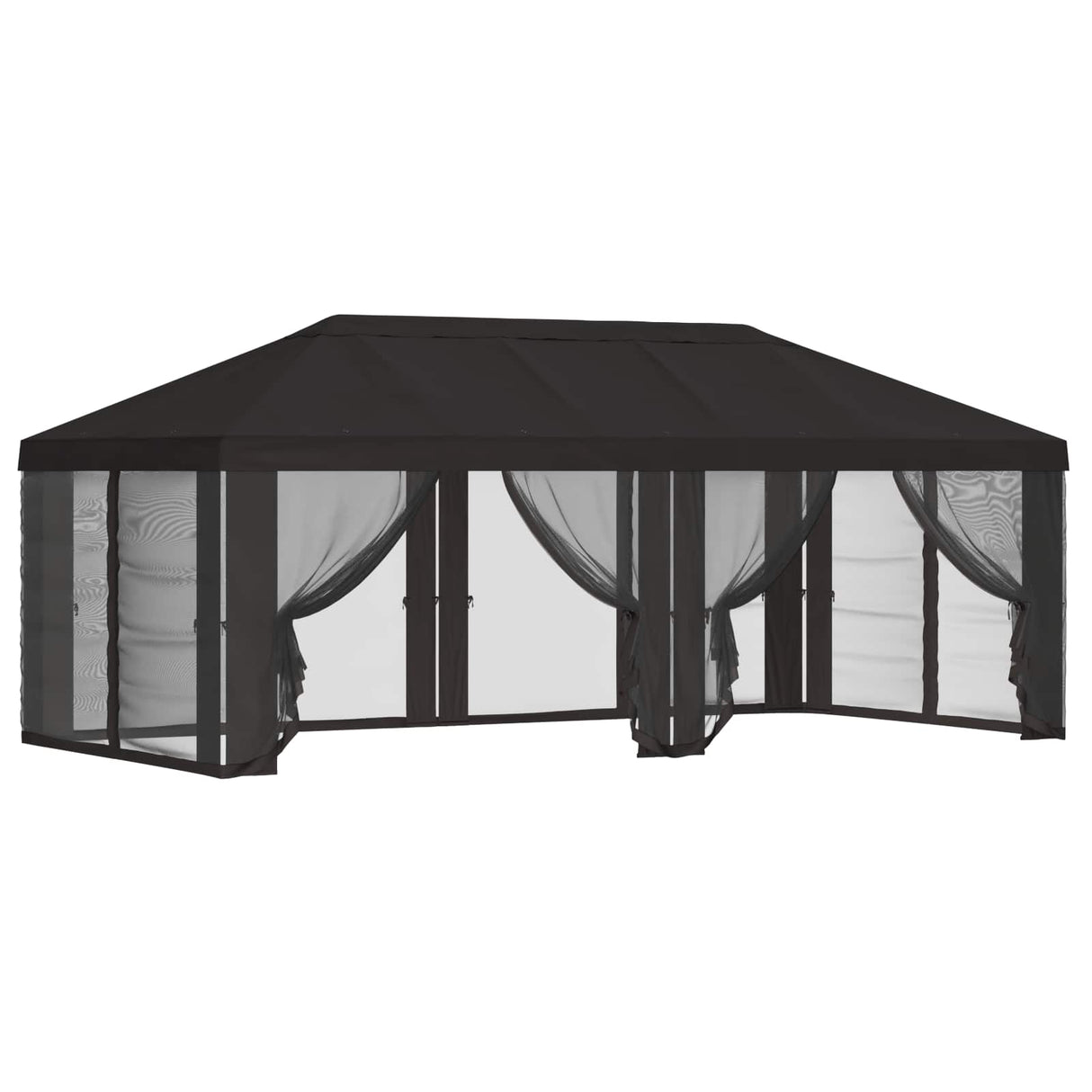 Gazebo Cover with Sidewalls 6 x 3 m Anthracite Polyester 190