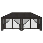 Gazebo Cover with Sidewalls 6 x 3 m Anthracite Polyester