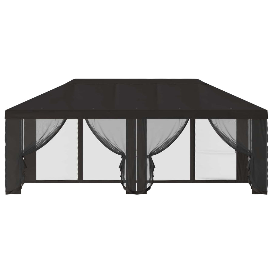 Gazebo Cover with Sidewalls 6 x 3 m Anthracite Polyester