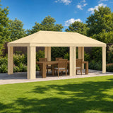Gazebo Cover 6 x 3 m Cream Polyester 190 gsm
