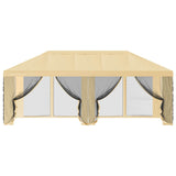 Gazebo Cover with Sidewalls Cream 600.5 x 300.5 cm Polyester