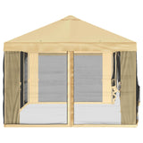 Gazebo Cover with Sidewalls Cream 600.5 x 300.5 cm Polyester