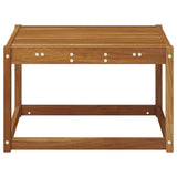 Outdoor Table Solid Acacia Wood Natural 59 x 59 x 37 cm - 45-Degree Angle