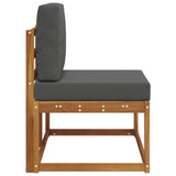 Outdoor End Sofa Natural and Anthracite 91 x 63 x 73 cm - 45-Degree Angle
