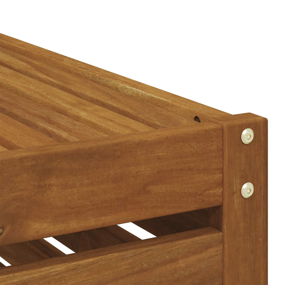 Outdoor Table Solid Acacia Wood Natural 59 x 59 x 37 cm
