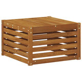 Outdoor Table Solid Acacia Wood Natural 59 x 59 x 37 cm