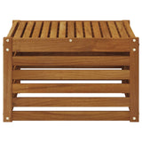 Outdoor Table Solid Acacia Wood Natural 59 x 59 x 37 cm