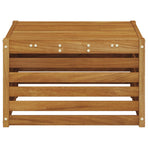 Outdoor Table Solid Acacia Wood Natural 59 x 59 x 37 cm