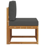 Outdoor Middle Sofa Solid Acacia Wood Natural