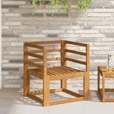 Armrest 2 pcs Natural 59 x 4 x 73 cm Solid Acacia Wood