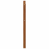 Armrest 2 pcs Natural 59 x 4 x 73 cm Solid Acacia Wood - Rear View