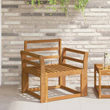 Armrest 2 pcs Natural 58.5 x 8 x 60 cm Solid Acacia Wood