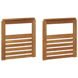 Armrests 2 pcs Brown 59 x 6 x 61 cm Engineered Wood