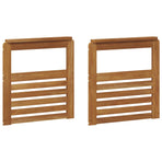 Armrest Natural 2 pcs Natural 59 x 6 x 61 cm Solid Acacia Wood