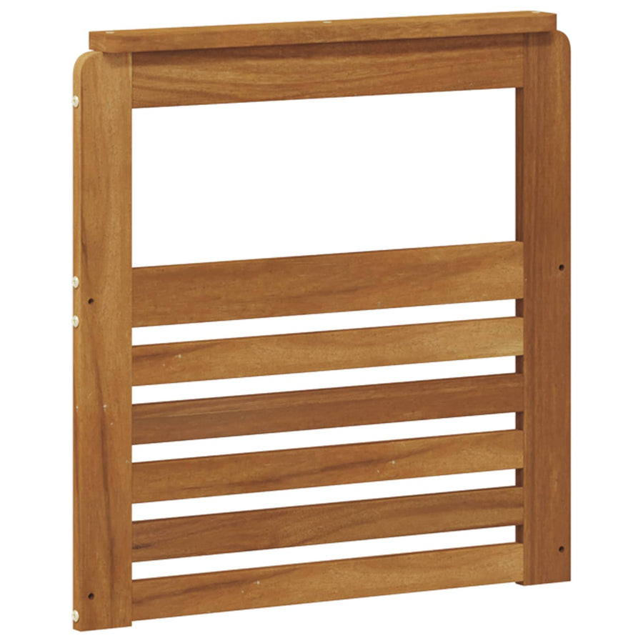 Armrest Natural 2 pcs Natural 59 x 6 x 61 cm Solid Acacia Wood