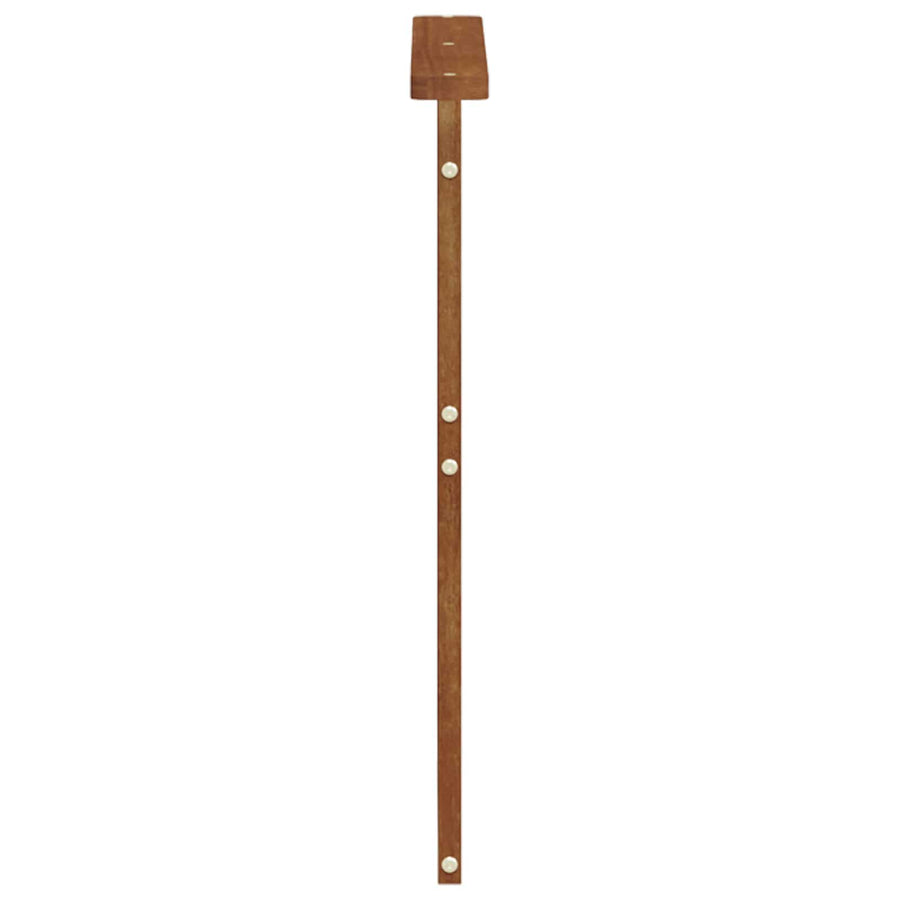 Armrest Natural 2 pcs Natural 59 x 6 x 61 cm Solid Acacia Wood