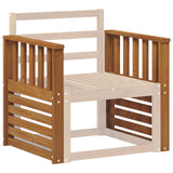 Armrests 2 pcs Brown 60 x 6 x 61 cm Engineered Wood - Side View