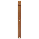 Armrests 2 pcs Brown 60 x 6 x 61 cm Engineered Wood