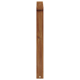 Armrests 2 pcs Brown 60 x 6 x 61 cm Engineered Wood - Rear View