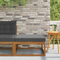 Outdoor Footstool Solid Acacia Wood Natural and Anthracite