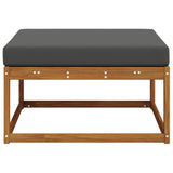 Outdoor Footstool Natural - Top-Down View