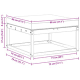 Outdoor Footstool Natural - Extra Image