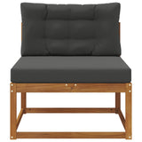 Outdoor Middle Sofa Natural - Side View