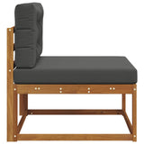 Outdoor Middle Sofa Natural - Top-Down View