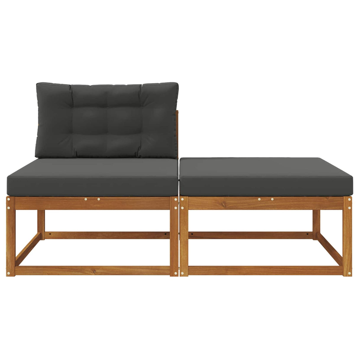 Sectional Sofa Units with Cushion 2 Piece Natural