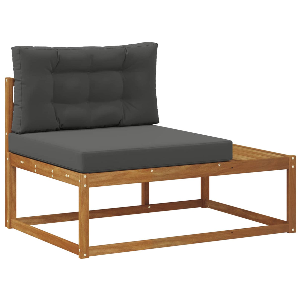 Outdoor End sofa with Cushion Natural 115 x 83 x 73 cm